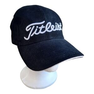 Titleist FootJoy FJ golf black 3D embroidered logo baseball hat unisex